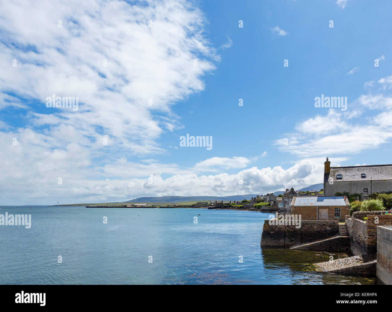 Au bord de l'eau continentale, Stromness, Orkney, Scotland, UK Banque D'Images