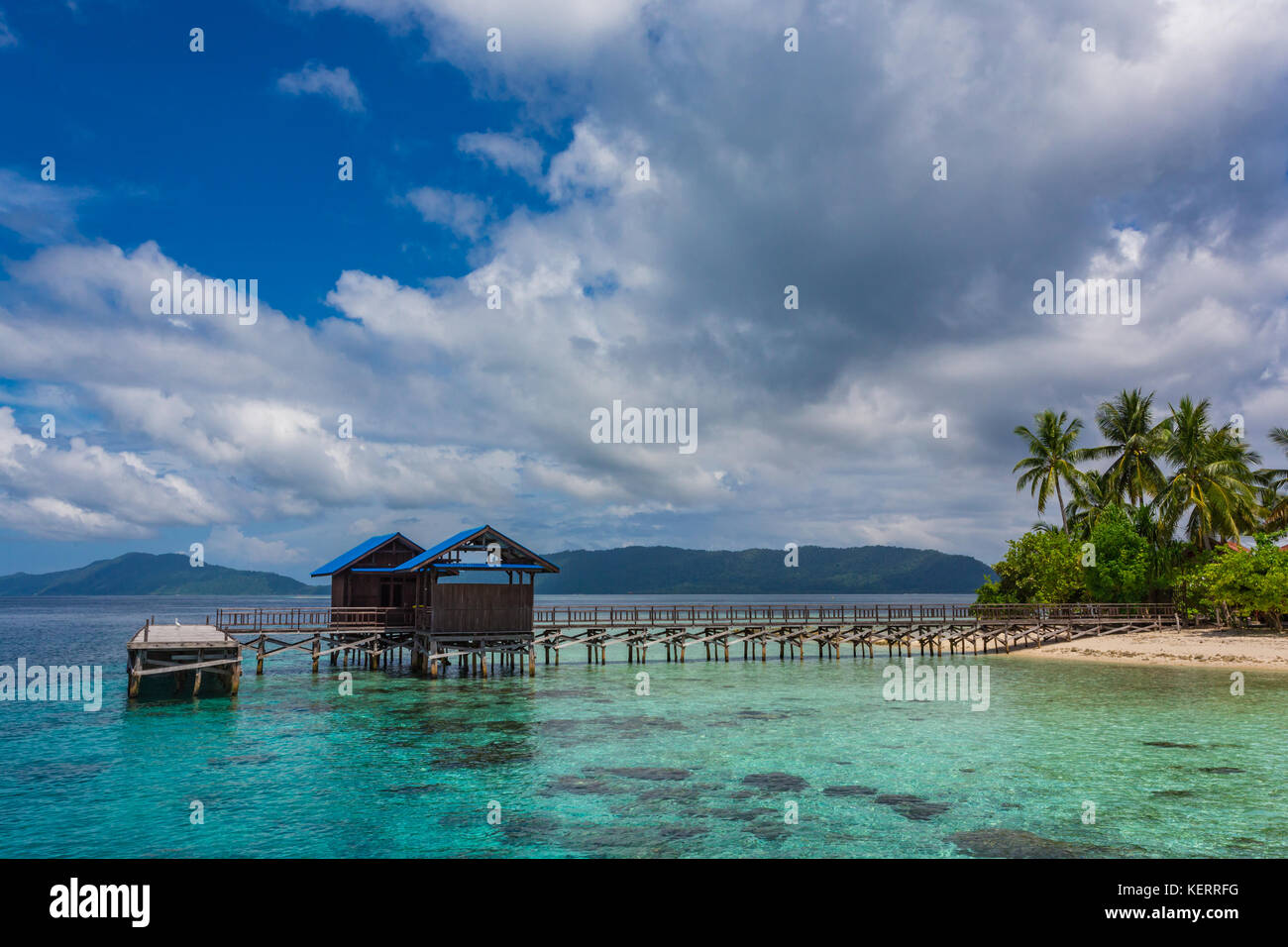 Arborek island, Papouasie occidentale, en Indonésie. Banque D'Images