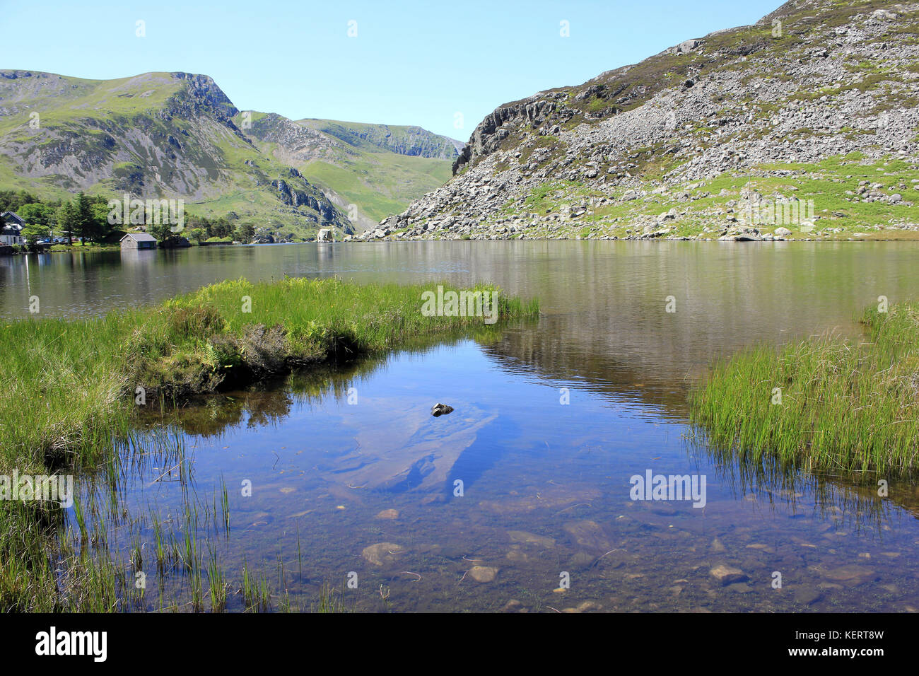 Llyn Ogwen, Parc National de Snowdonia, Pays de Galles Banque D'Images