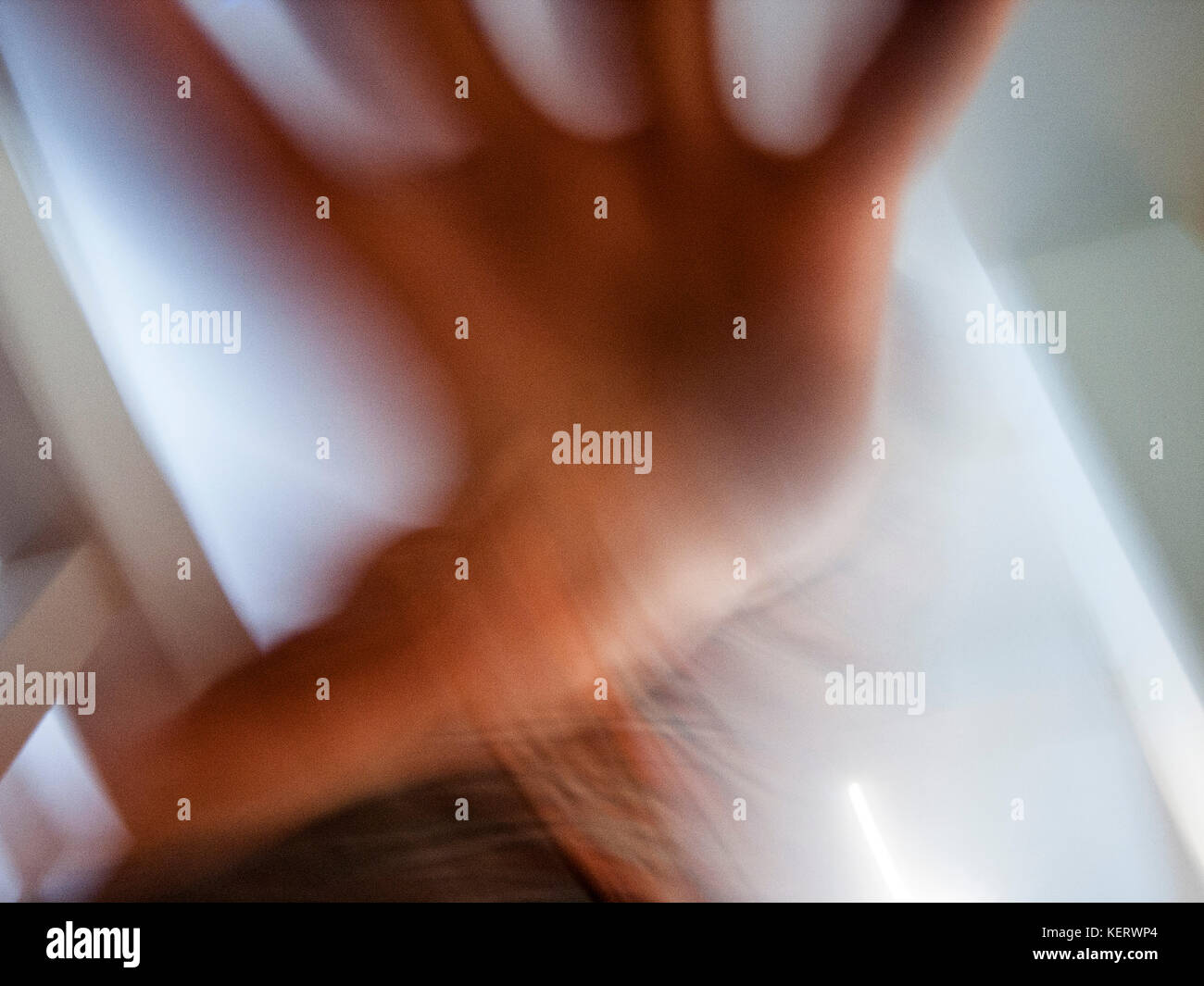 Résumé La main floue Banque D'Images