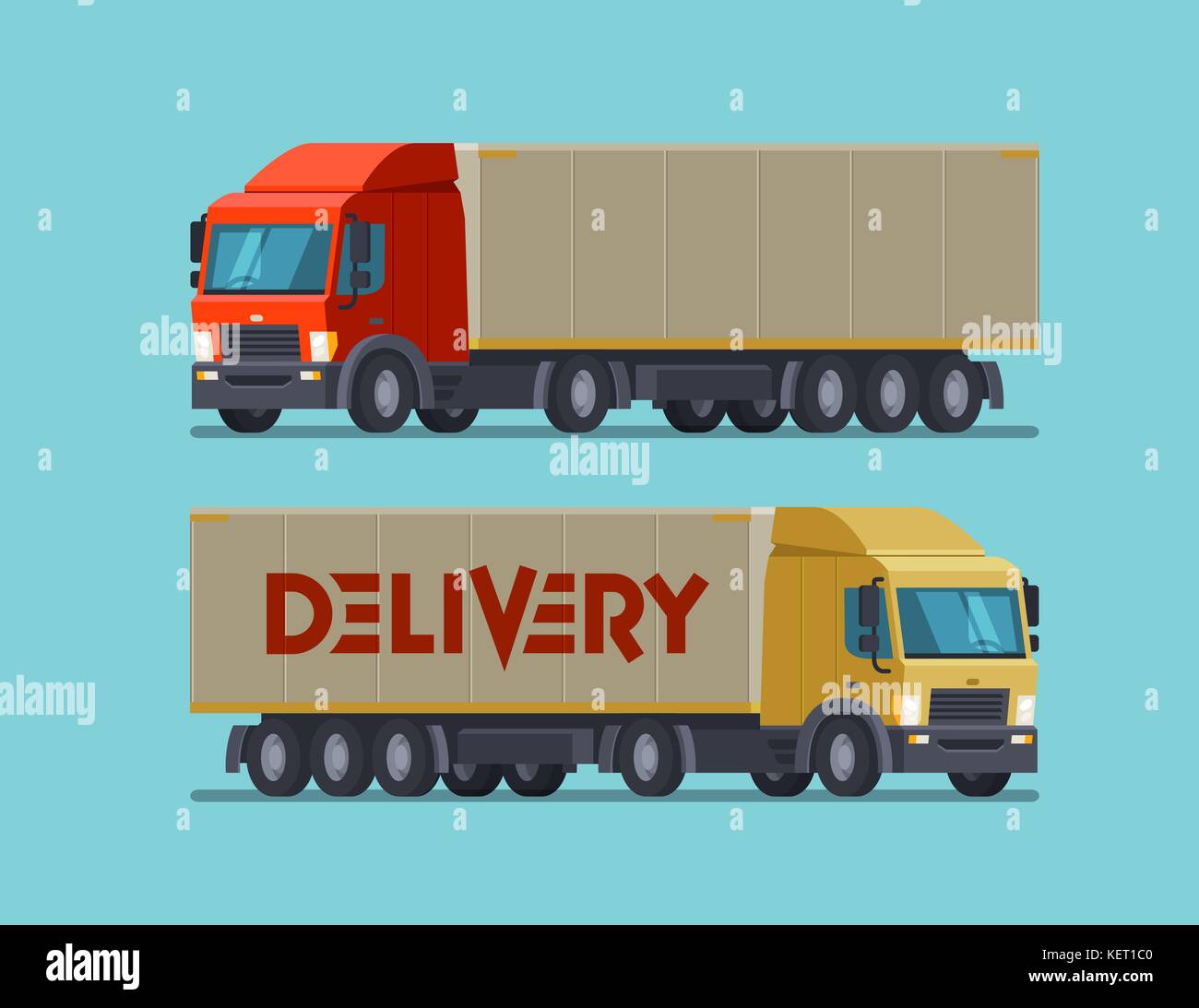 Symbole camion, camion ou icône. Livraison, expédition, concept d'expédition. Illustration vectorielle de dessin animé Illustration de Vecteur