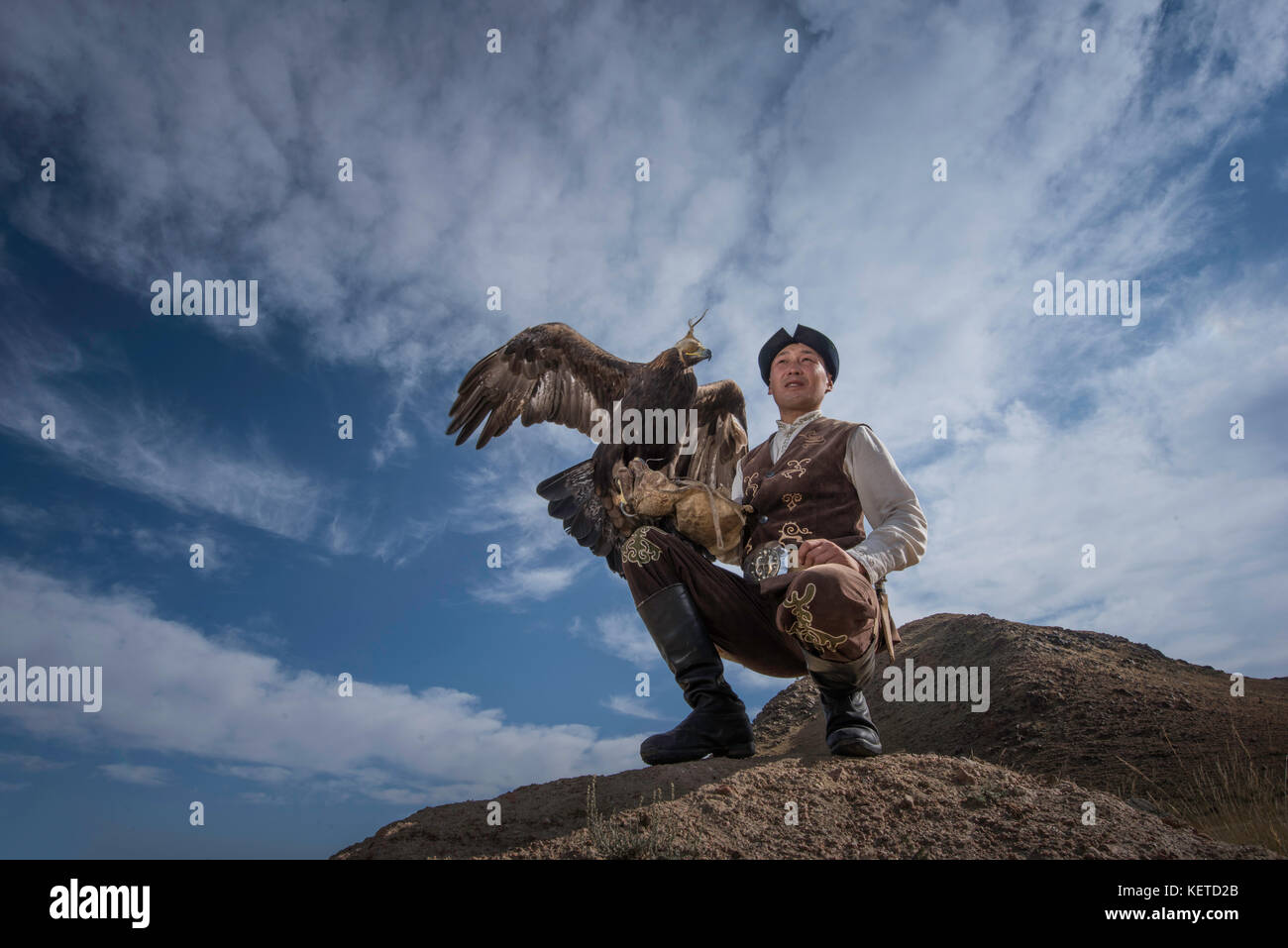 Chasseur d'aigle Banque D'Images Chasseur d'aigle Banque D'Images