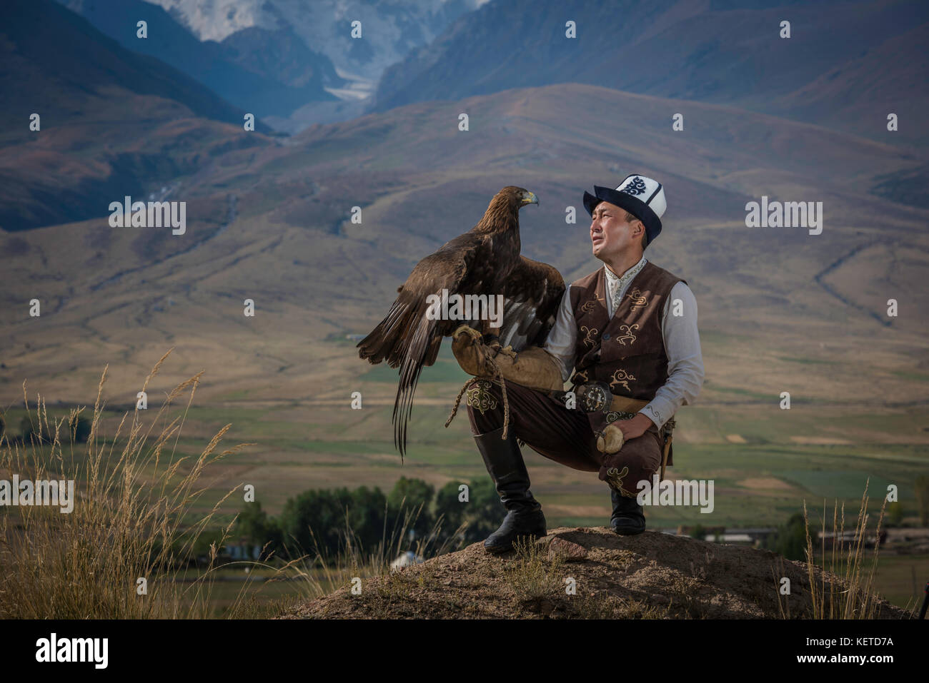 Chasseur d'aigle Banque D'Images Chasseur d'aigle Banque D'Images