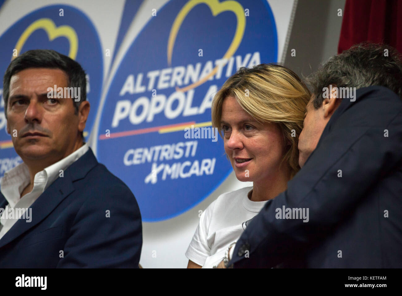 Beatrice lorenzin, ministre de la santé, à Palerme pour soutenir fabrizio micari à la présidence de la région sicilienne. Banque D'Images