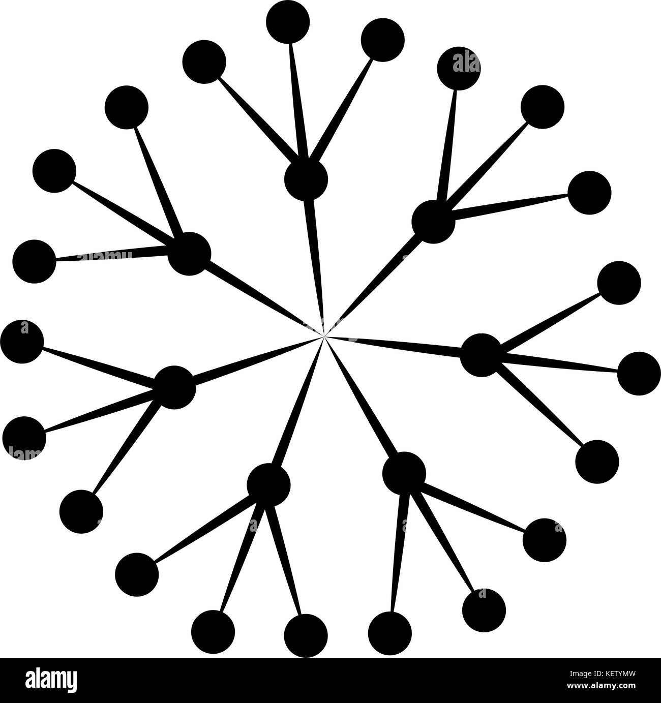 Illustration flocon isolé Illustration de Vecteur