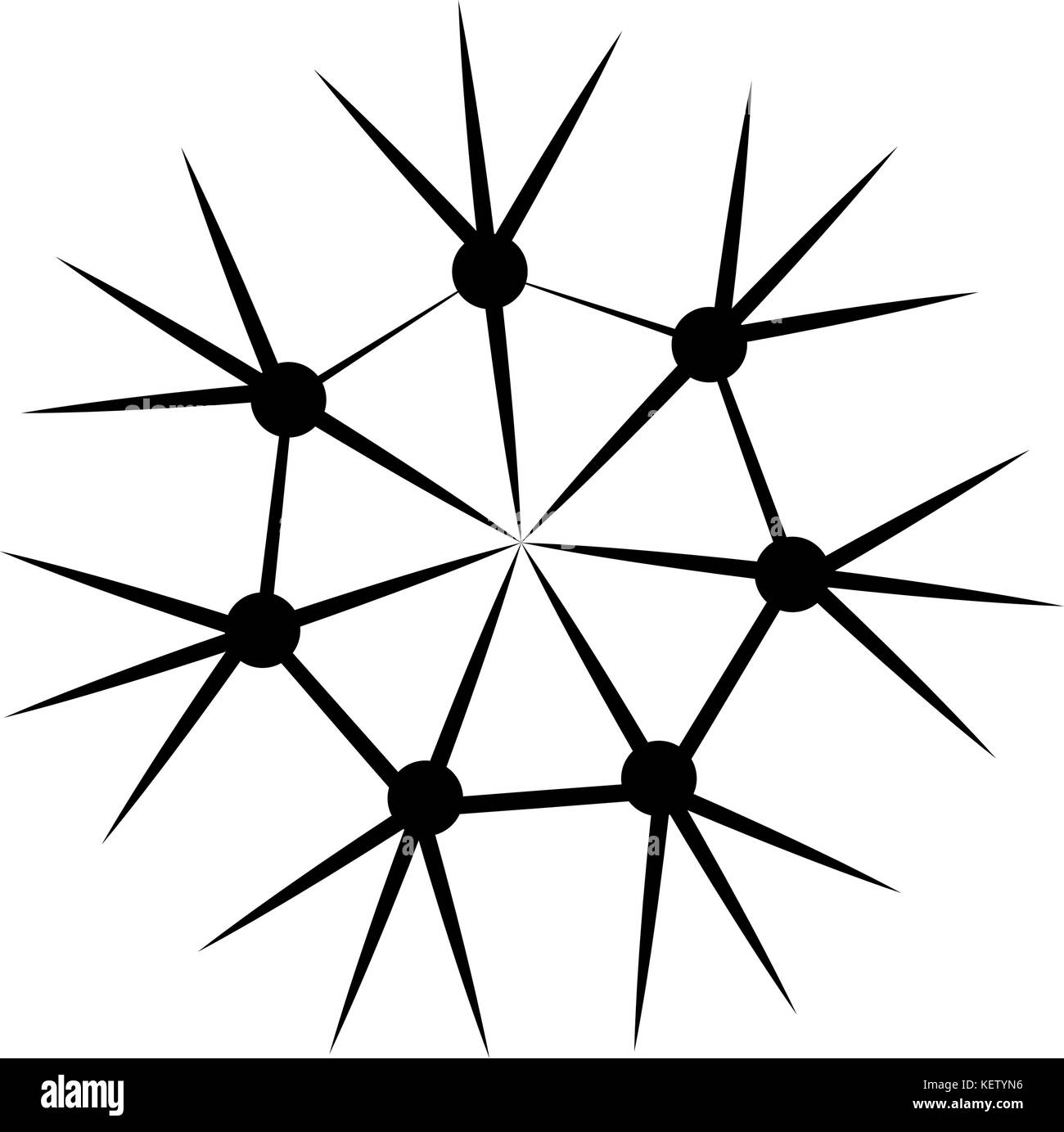 Illustration flocon isolé Illustration de Vecteur