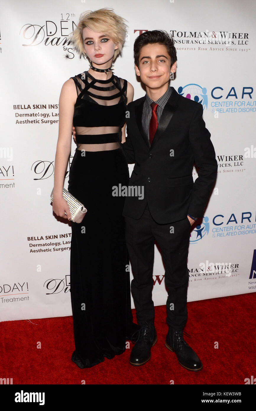 Westlake Village, en Californie, aux États-Unis. 22 octobre, 2017. parker hupf et Aidan Gallagher. 12e édition de denim, diamonds & stars pour les enfants autistes qui s'est tenue à l'hôtel des 4 saisons. photo credit : BILLY/bennight bennight admedia credit : BILLY/admedia/zuma/Alamy fil live news Banque D'Images