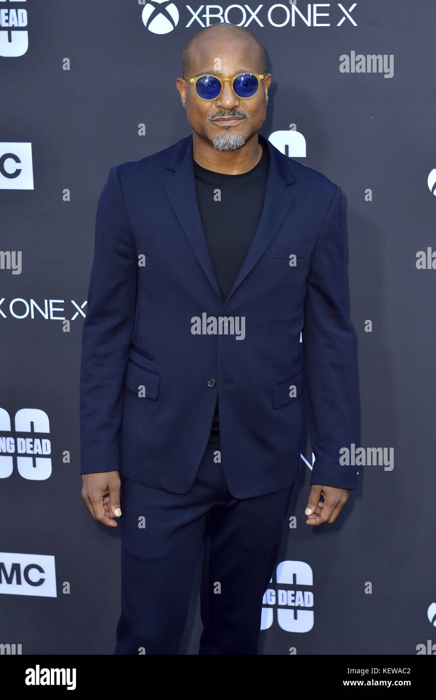 Seth Gilliam assiste à la première saison 8 de The Walking Dead d'AMC et à la célébration du 100e épisode au Greek Theatre le 22 octobre 2017 à Los Angeles, en Californie. | Verwendung weltweit Banque D'Images