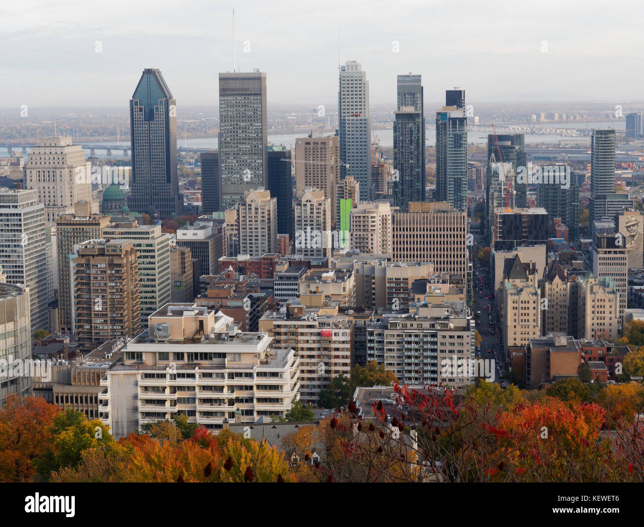 Québec,Canada, Vue du centre-ville de Montréal Banque D'Images