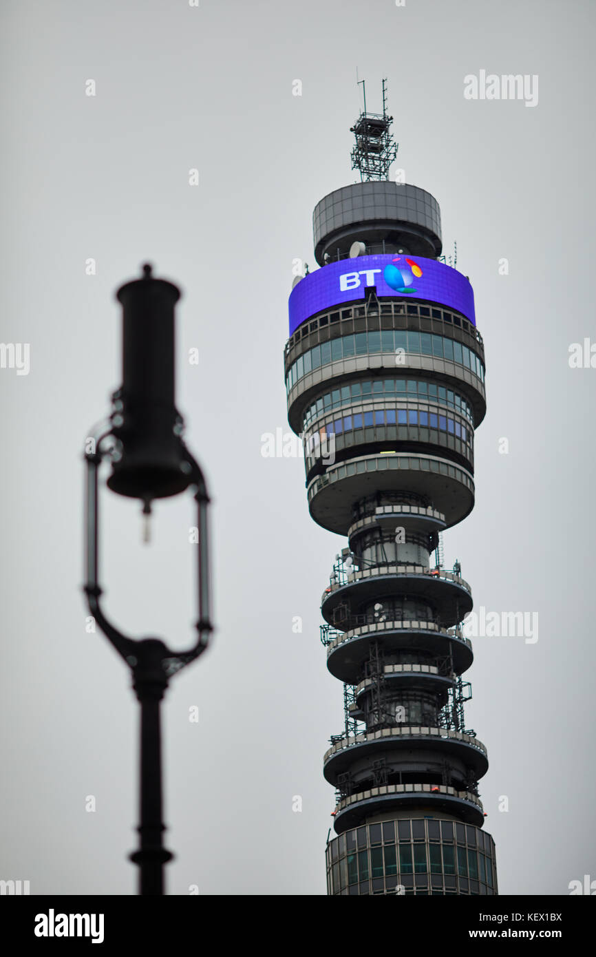 BT Tower est une tour de communications à Londres La capitale de l'Angleterre Banque D'Images
