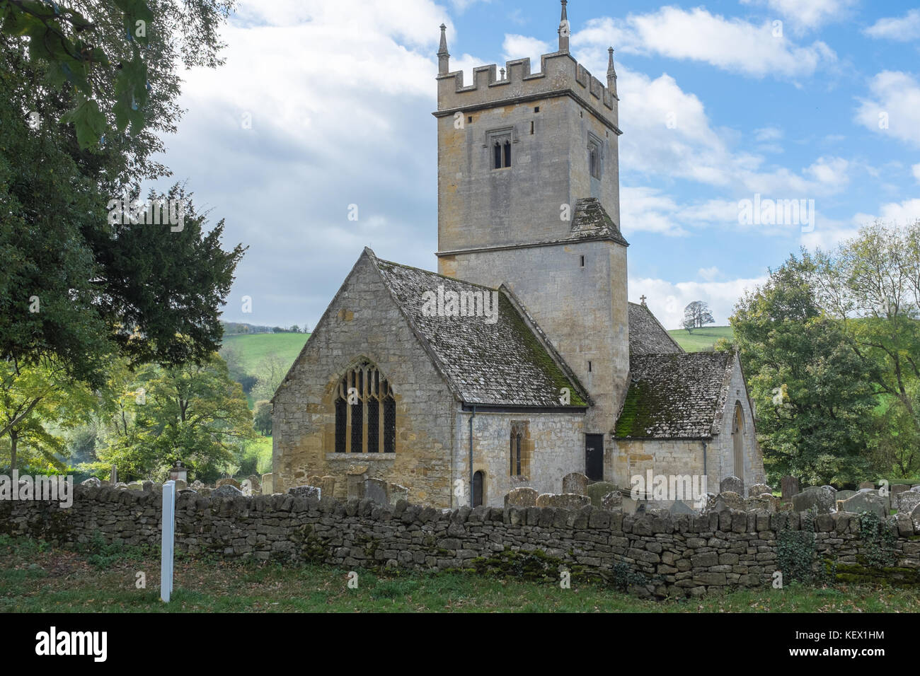 L'église St Eadburgha dans le village des Cotswolds de Broadway dans le Worcestershire Banque D'Images