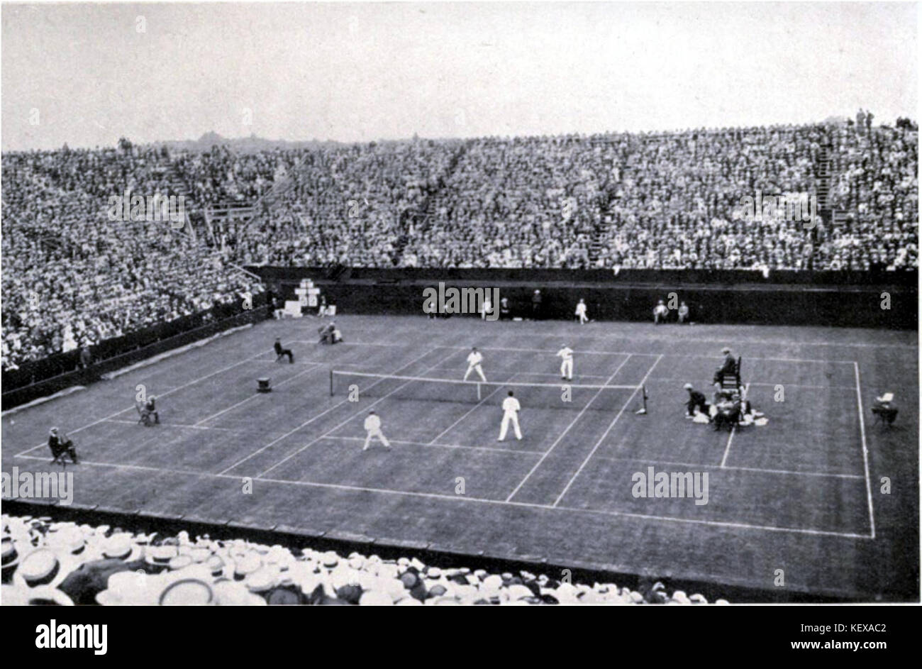 Coupe Davis 1914 double à new york Banque D'Images