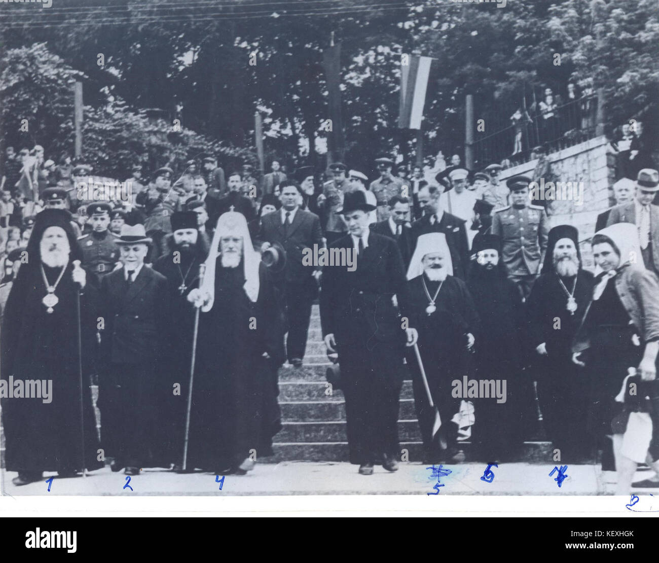 1735K 14103 Slivenski Evlogi, Dimo Kazasov, Alexeï Vserusiyski Arhimandrid, Ekzarh Stefan, Aleksandar, Filaret Lovchanski Banque D'Images