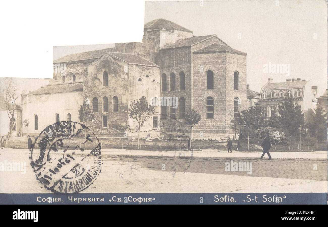 1735K 1345 19 Eglise Saint Sofia, Sofia, Bulgarie, 1925 Banque D'Images