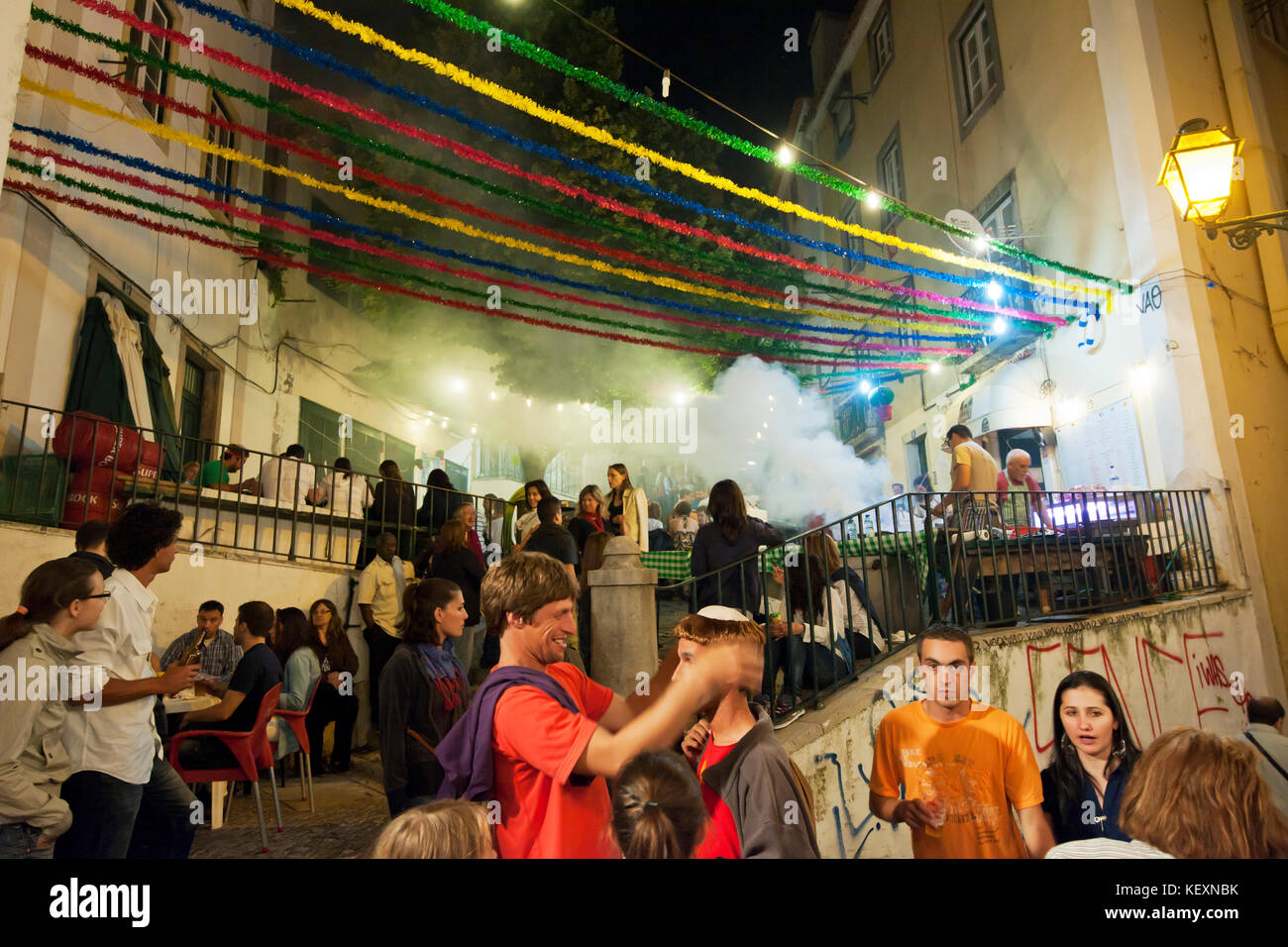 Festas de Santo António em Alfama. Lisbonne Banque D'Images