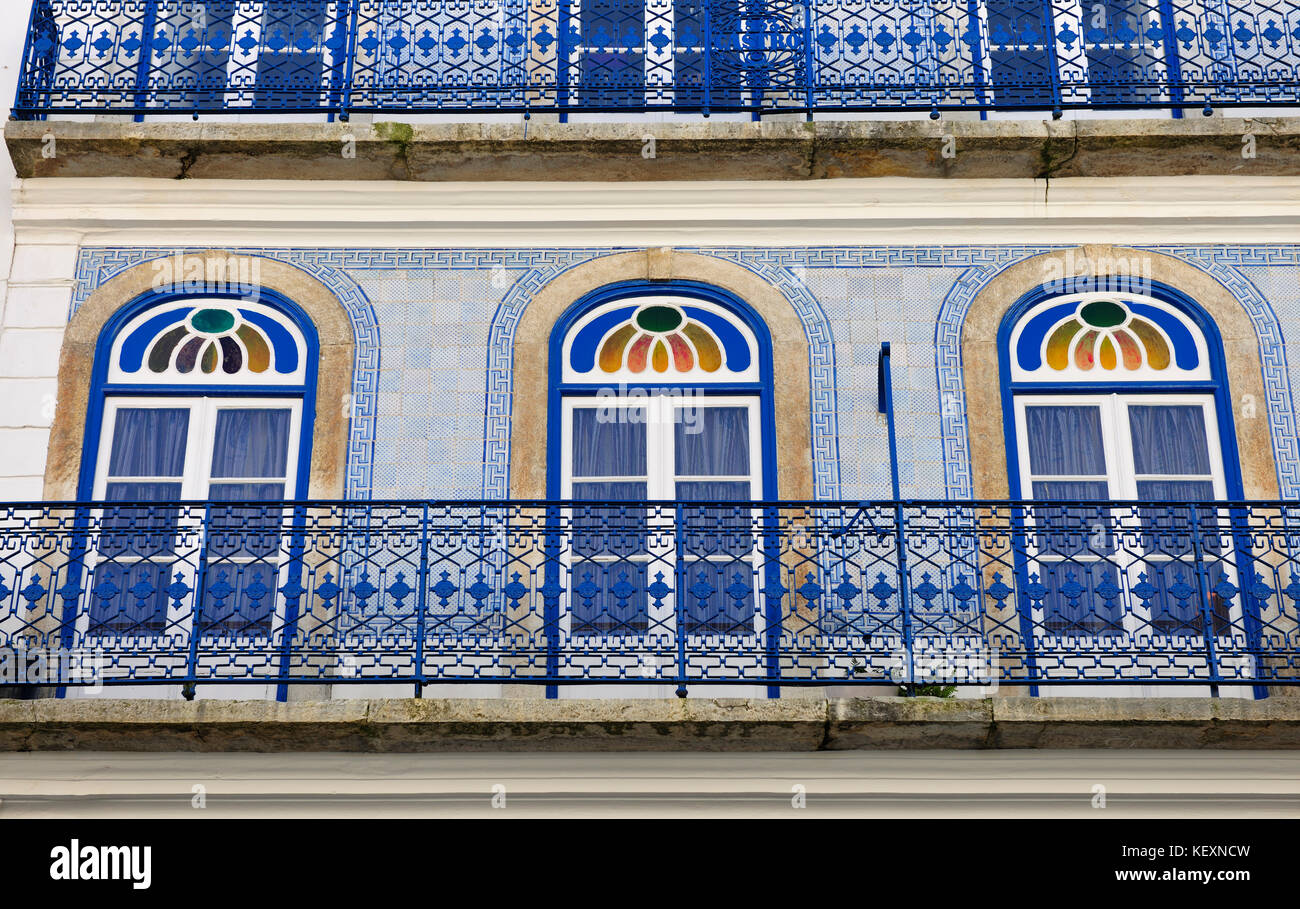 Dans Windows de Lapa. Lisbonne, Portugal Banque D'Images