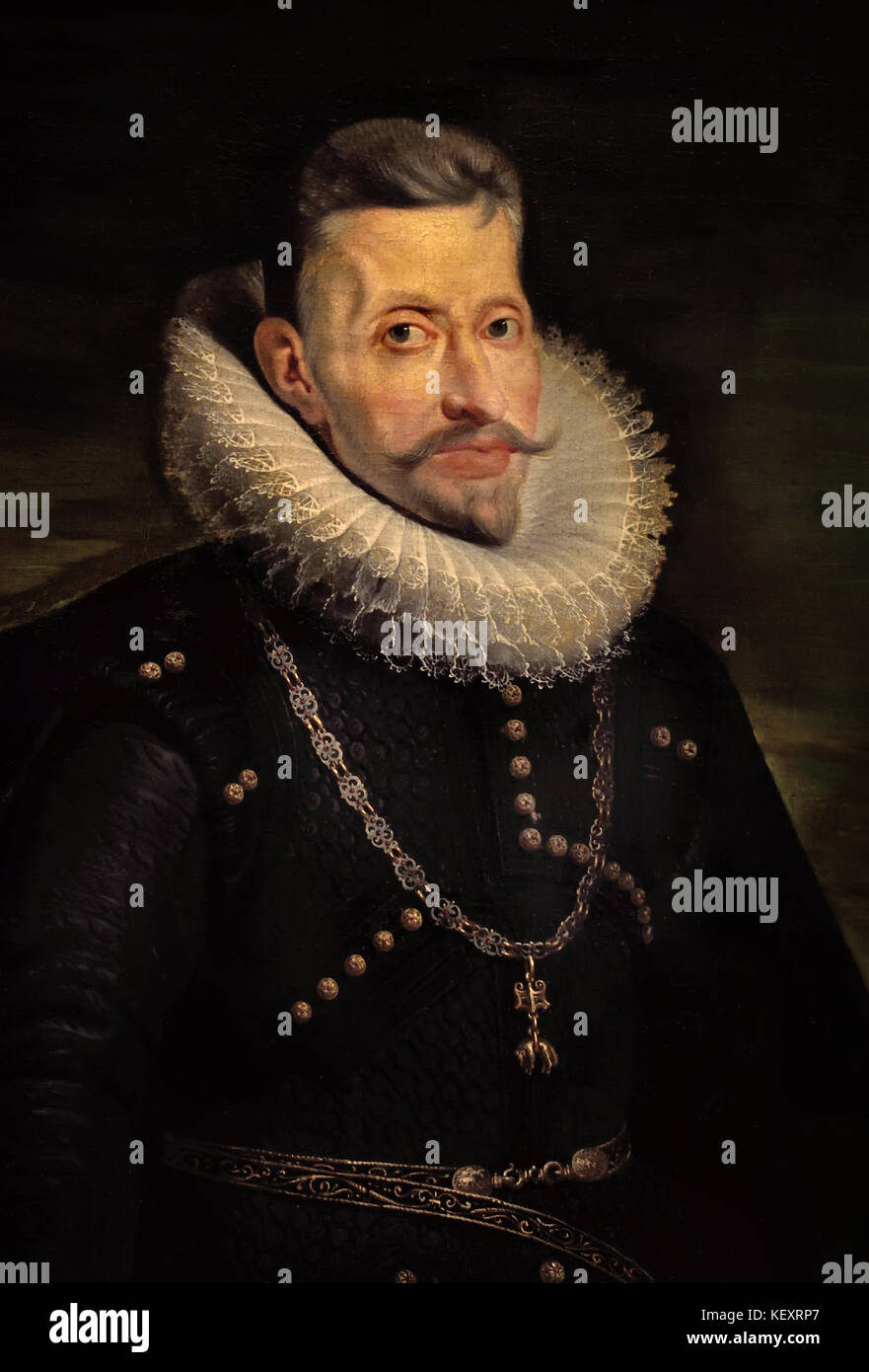 Albert VII, l'Archiduc d'Autriche ( avec son épouse Isabella Clara Eugenia, souverain de l'Pays-Bas des Habsbourg entre 1598 et 1621. ) Il avait été un cardinal, archevêque de Tolède, vice-roi de Portugal et gouverneur général de la France, l'Espagne des Habsbourg. Peter Paul Rubens (1577-1640) Peintre dans la tradition baroque flamand .Anvers, Antwerpen, Belgique, Banque D'Images