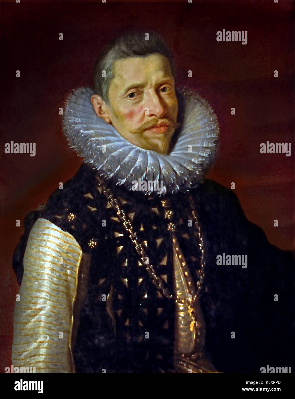 Albert VII, l'Archiduc d'Autriche ( avec son épouse Isabella Clara Eugenia, souverain de l'Pays-Bas des Habsbourg entre 1598 et 1621. ) Il avait été un cardinal, archevêque de Tolède, vice-roi de Portugal et gouverneur général de la France, l'Espagne des Habsbourg. Peter Paul Rubens (1577-1640) Peintre dans la tradition baroque flamand .Anvers, Antwerpen, Belgique, Banque D'Images