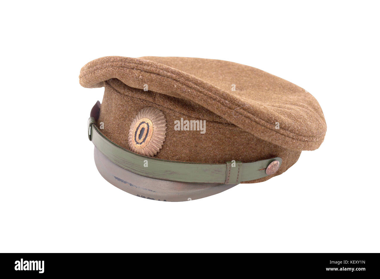 Cap russian army officer isolated 