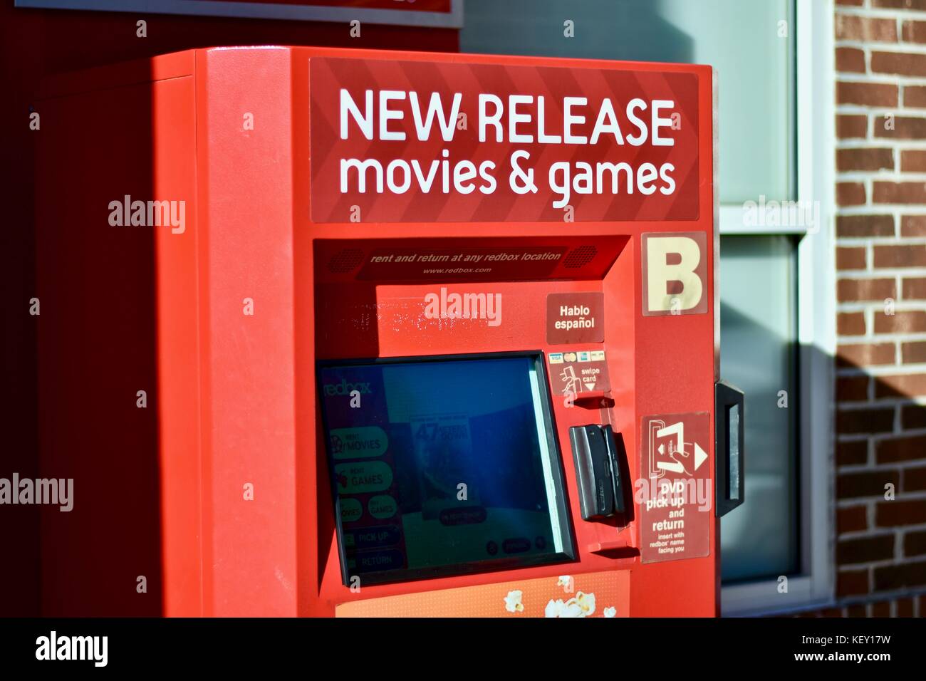 Borne Redbox Banque D'Images