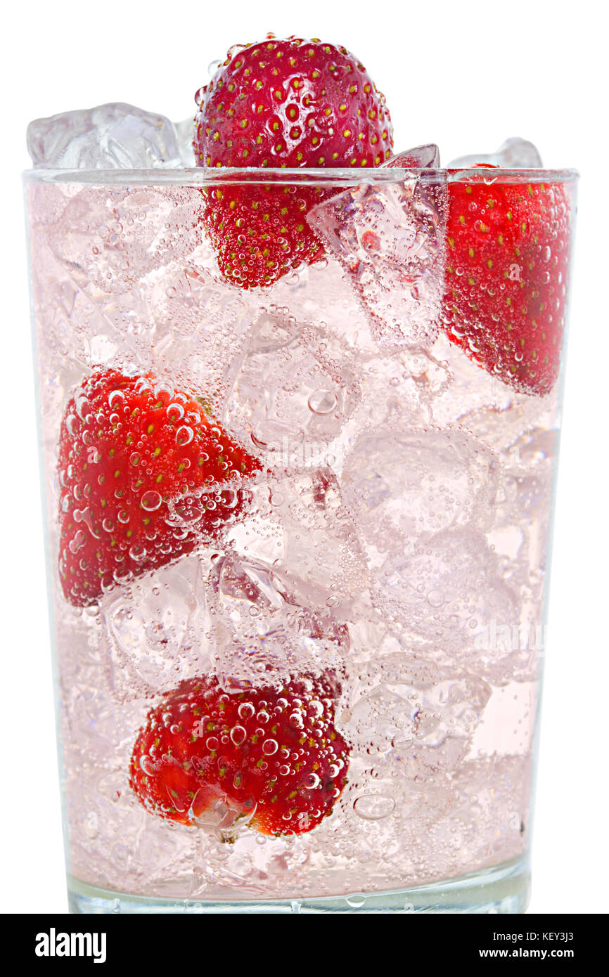 Gin fraises Banque D'Images