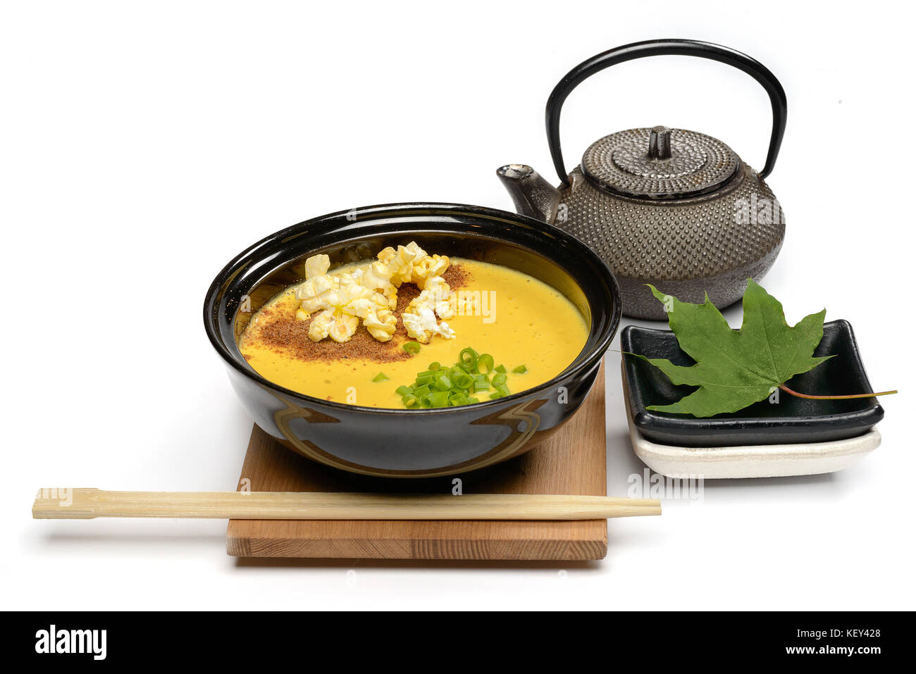 Soupe de crème de maïs Banque D'Images