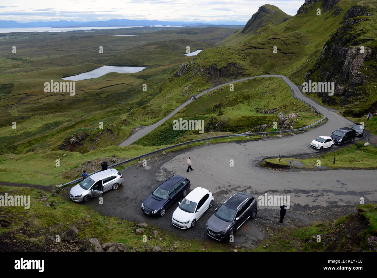 Highlands écossais, l'île de Skye. uk. cuith-raing, ou quiraing Banque D'Images