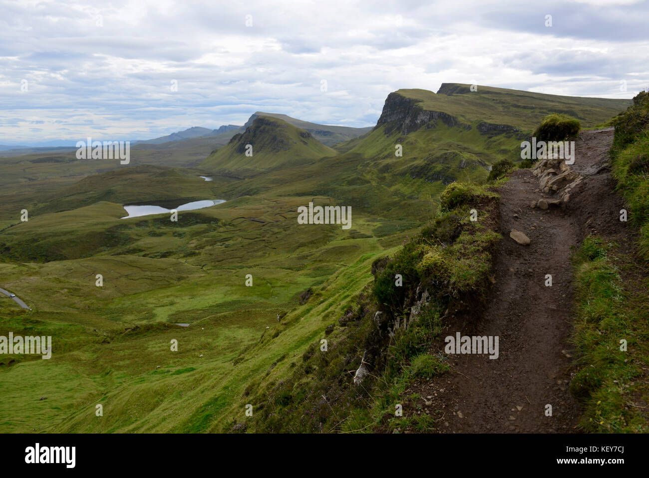 Highlands écossais. Île de Skye. cuith-raing, ou quiraing. Banque D'Images