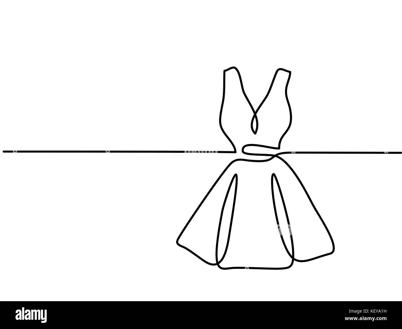 Maison de vacances robe femme silhouette Illustration de Vecteur