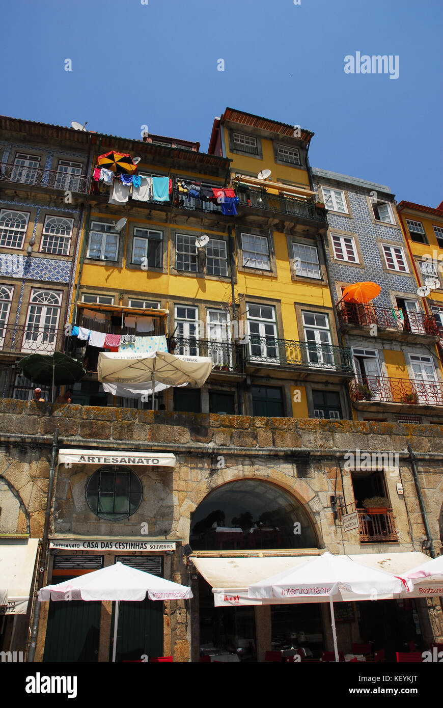 Portugal, Porto, Porto, maisons traditionnelles, des scènes de rue Banque D'Images