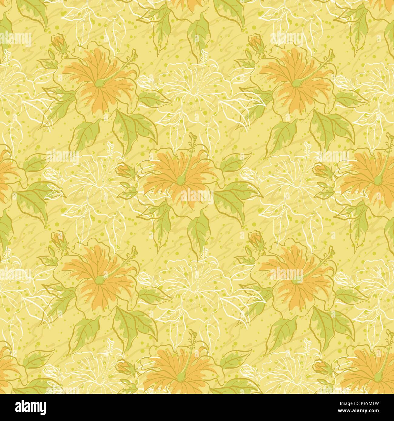 Motif floral transparent Illustration de Vecteur