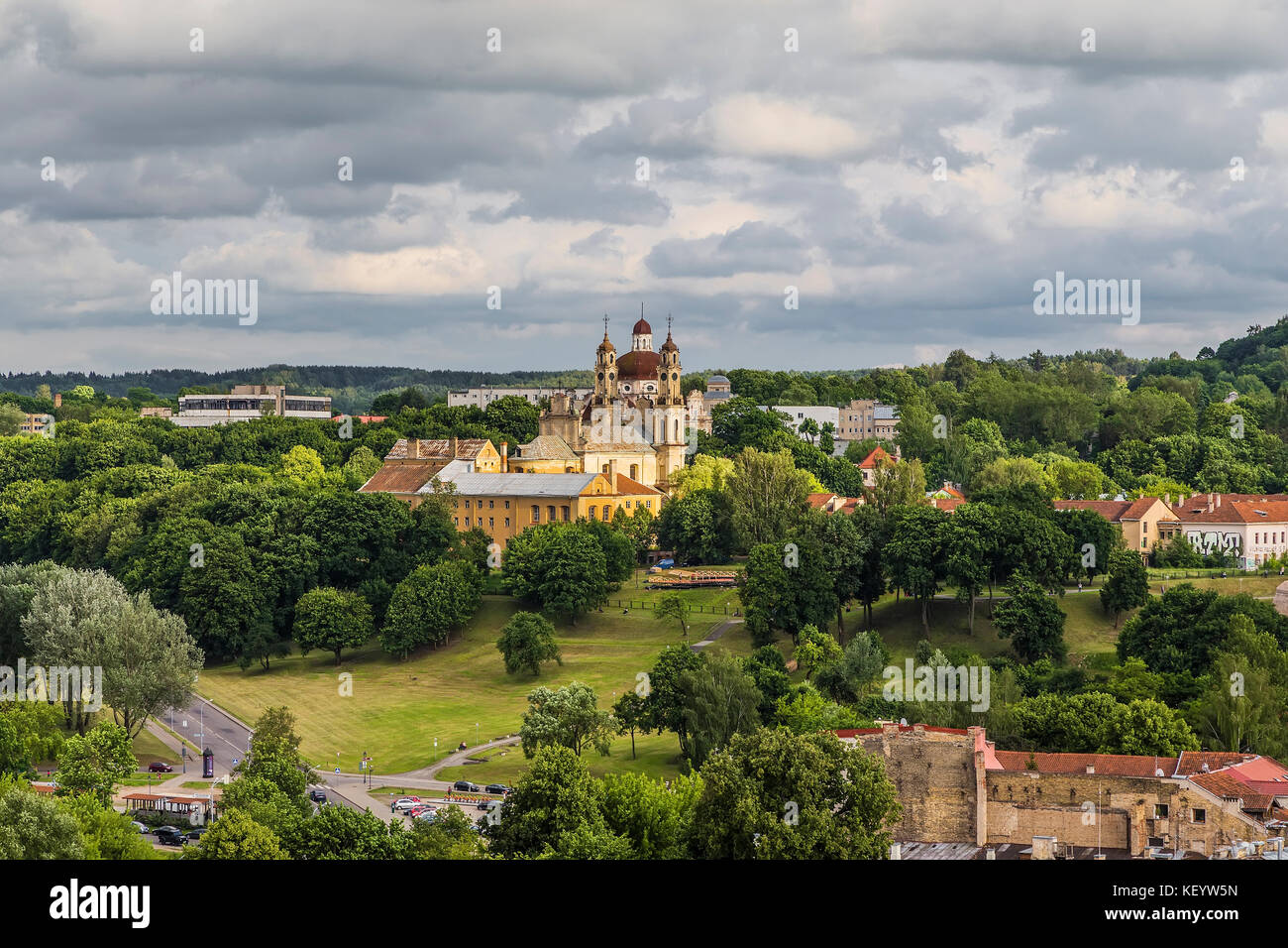 Église du Sacré-cœur de Jésus. Vilnius Lituanie. Banque D'Images