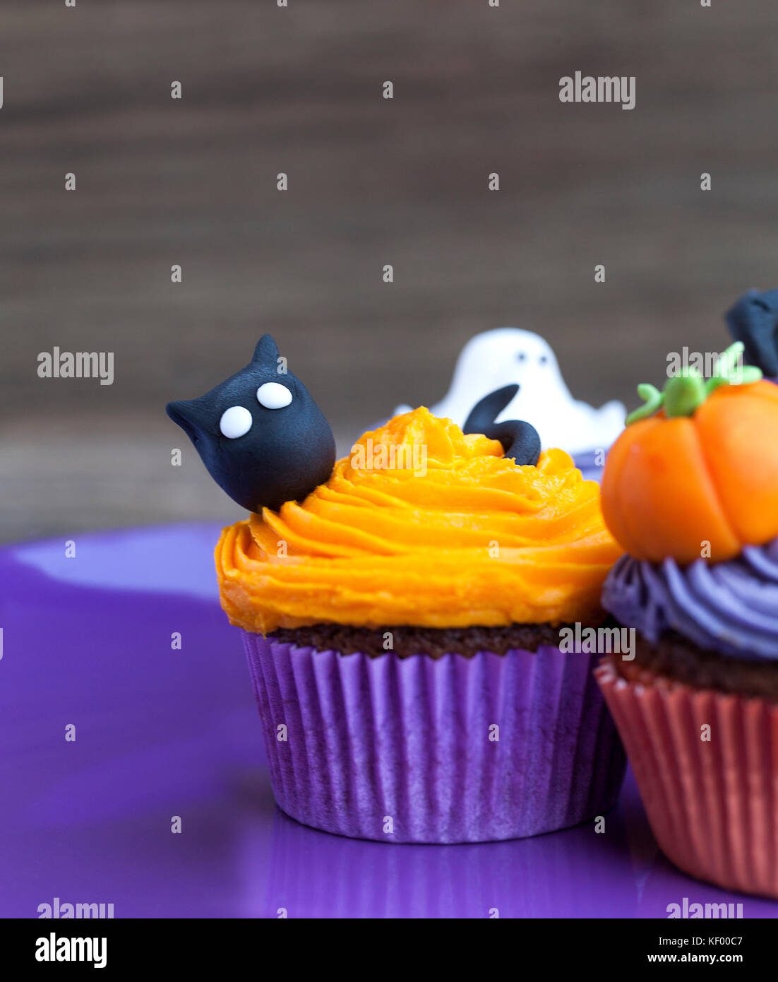 Cupcakes halloween Banque D'Images