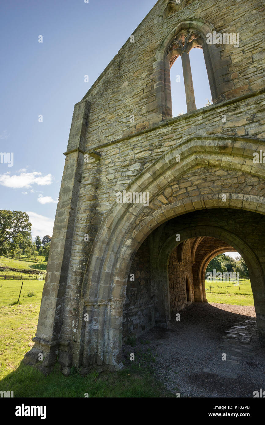 La maison de gardien à l'abbaye d'Easby près de Richmond dans le North Yorkshire, en Angleterre. Banque D'Images