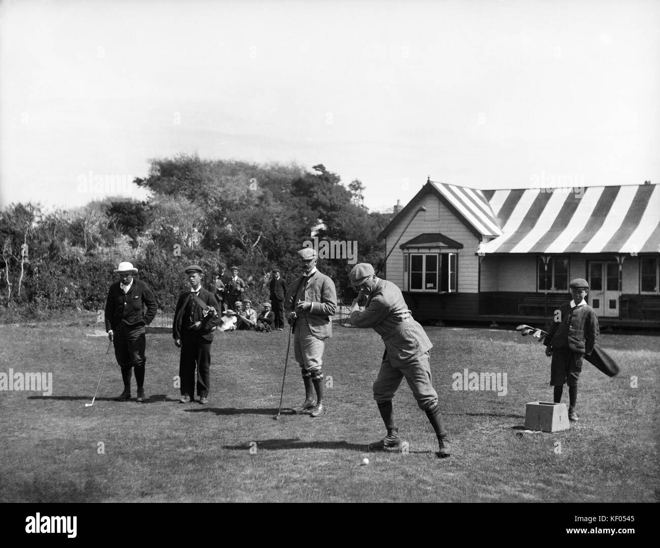 Burnham et Berrow Golf, Somerset. Ouvert en 1891 par le Club de Golf de Burnham, le cours était à l'origine neuf trous. Il a été étendu en 1896 et le c Banque D'Images
