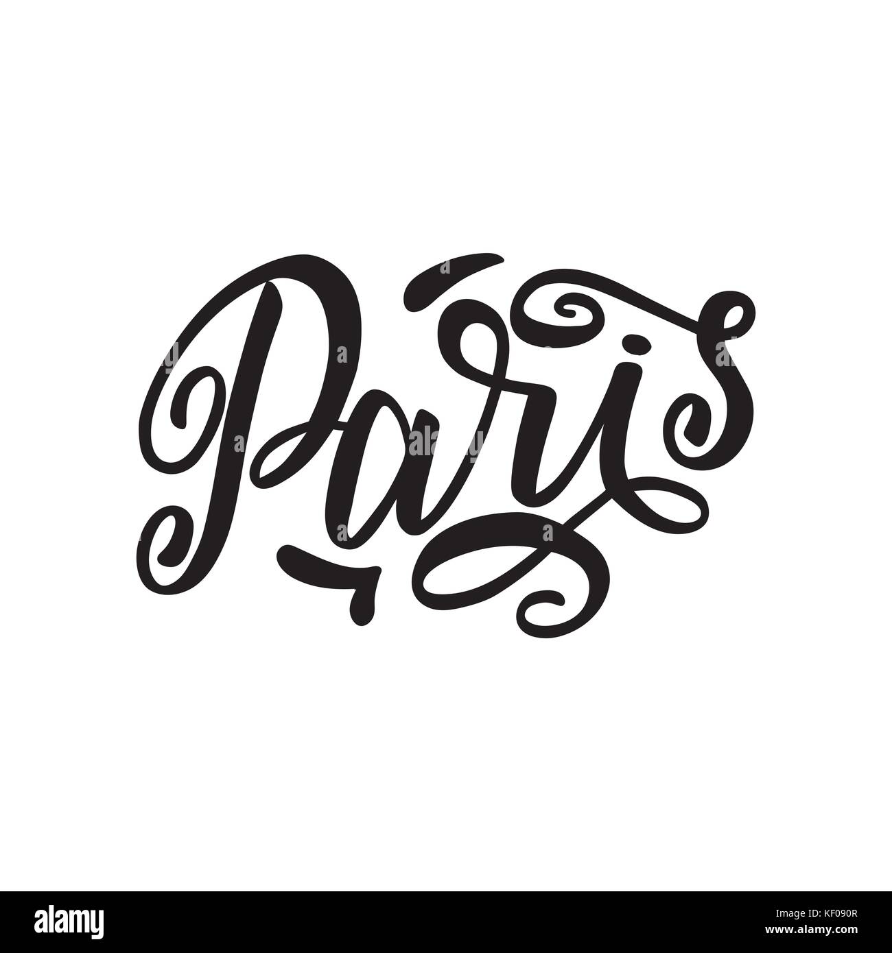Logo ville isolé sur blanc. black label ou logo. badge vintage style grunge en calligraphie. Super pour les t-shirts ou de l'affiche. Paris, France Illustration de Vecteur