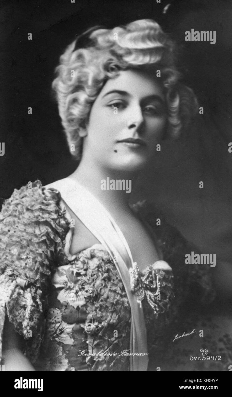 Geraldine Farrar dans rôle. La soprano américaine, 28 février 1882 - 11 mars 1967 Banque D'Images