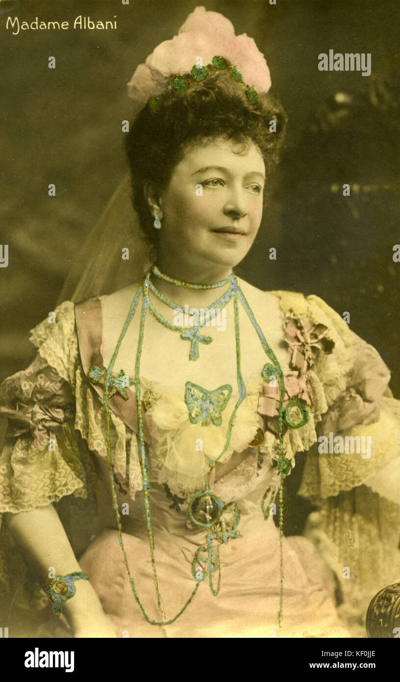 Emma Albani - portrait de soprano dramatique canadienne. 1847-1930 Banque D'Images