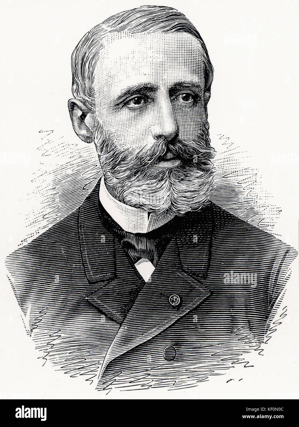 Raymond Gaston Plante physicien français qui en 1859 a inventé le premier accumulateur ou batterie de stockage électrique Banque D'Images