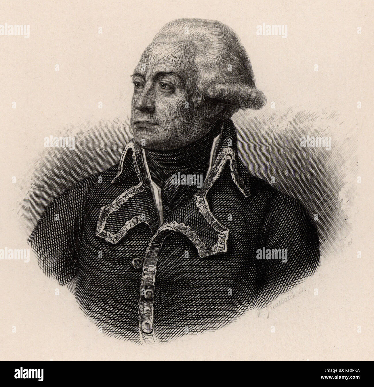 Charles François Dumouriez soldat français Banque D'Images