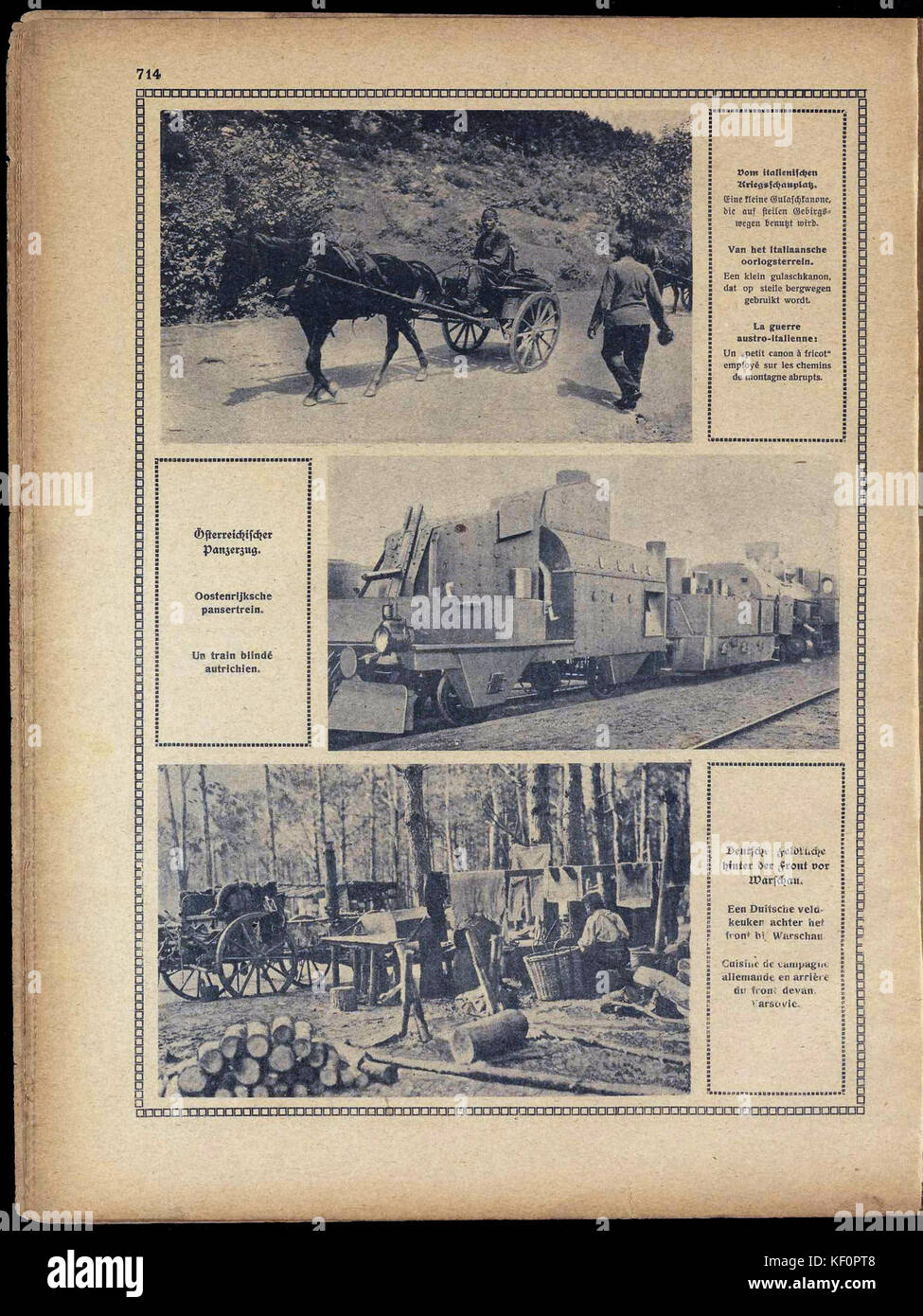 Cette édition de 'Illustrierter Kriegs Kurier', année 2, numéro 45 (714), offre un aperçu de la première Guerre mondiale d'un point de vue allemand, avec des illustrations et des articles en temps de guerre. Banque D'Images