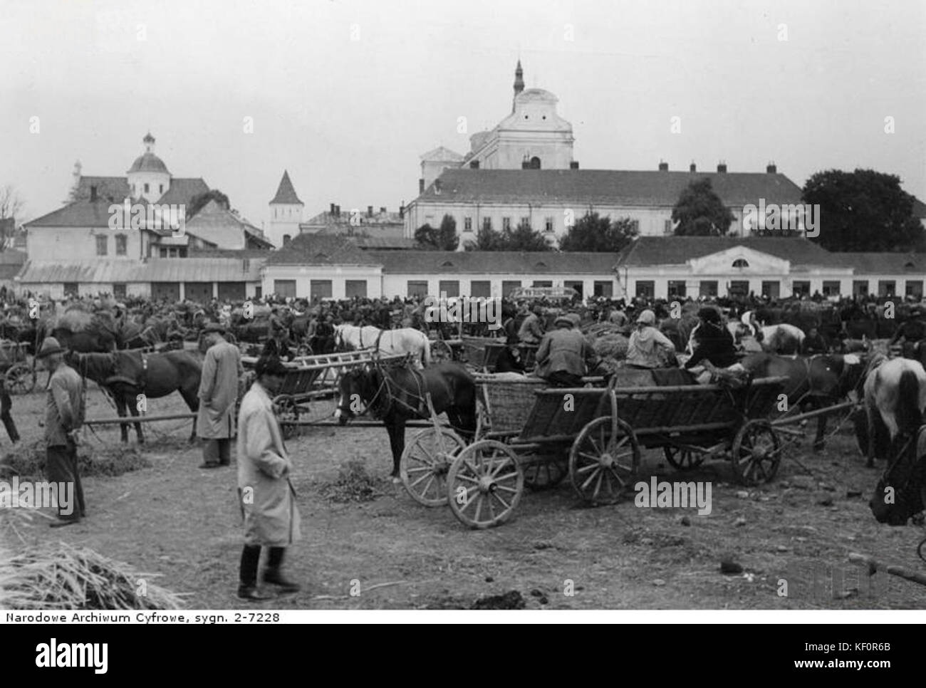 En 1942 Marché de Sambor Banque D'Images