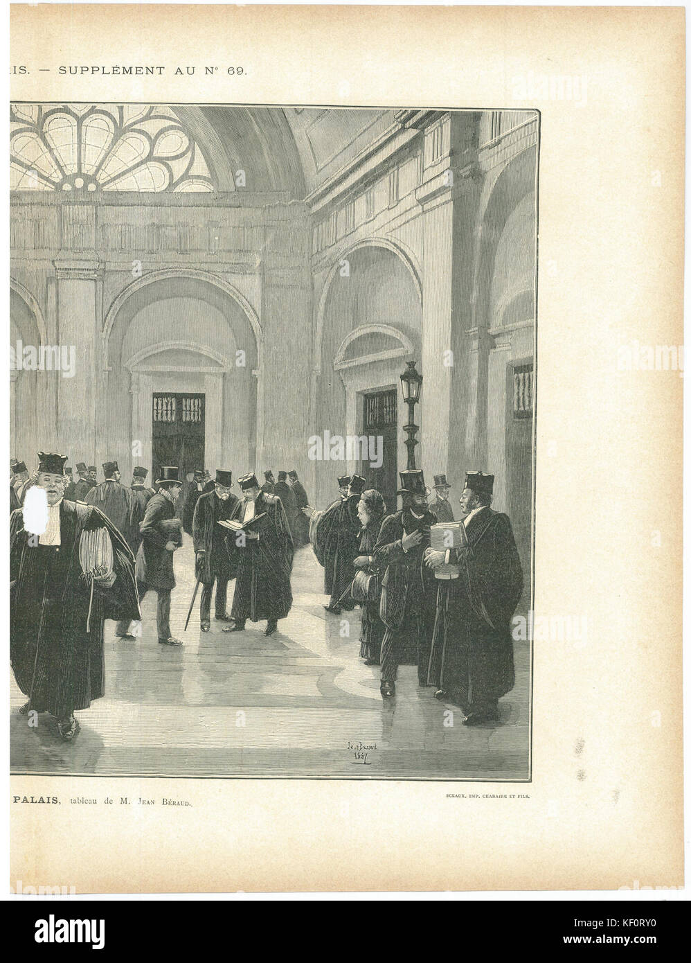 Un supplément de publication de l'exposition de Paris de 1889, présentant des œuvres, des expositions et des avancées significatives présentées lors de cette exposition universelle emblématique. Banque D'Images Un supplément de publication de l'exposition de Paris de 1889, présentant des œuvres, des expositions et des avancées significatives présentées lors de cette exposition universelle emblématique. Banque D'Images