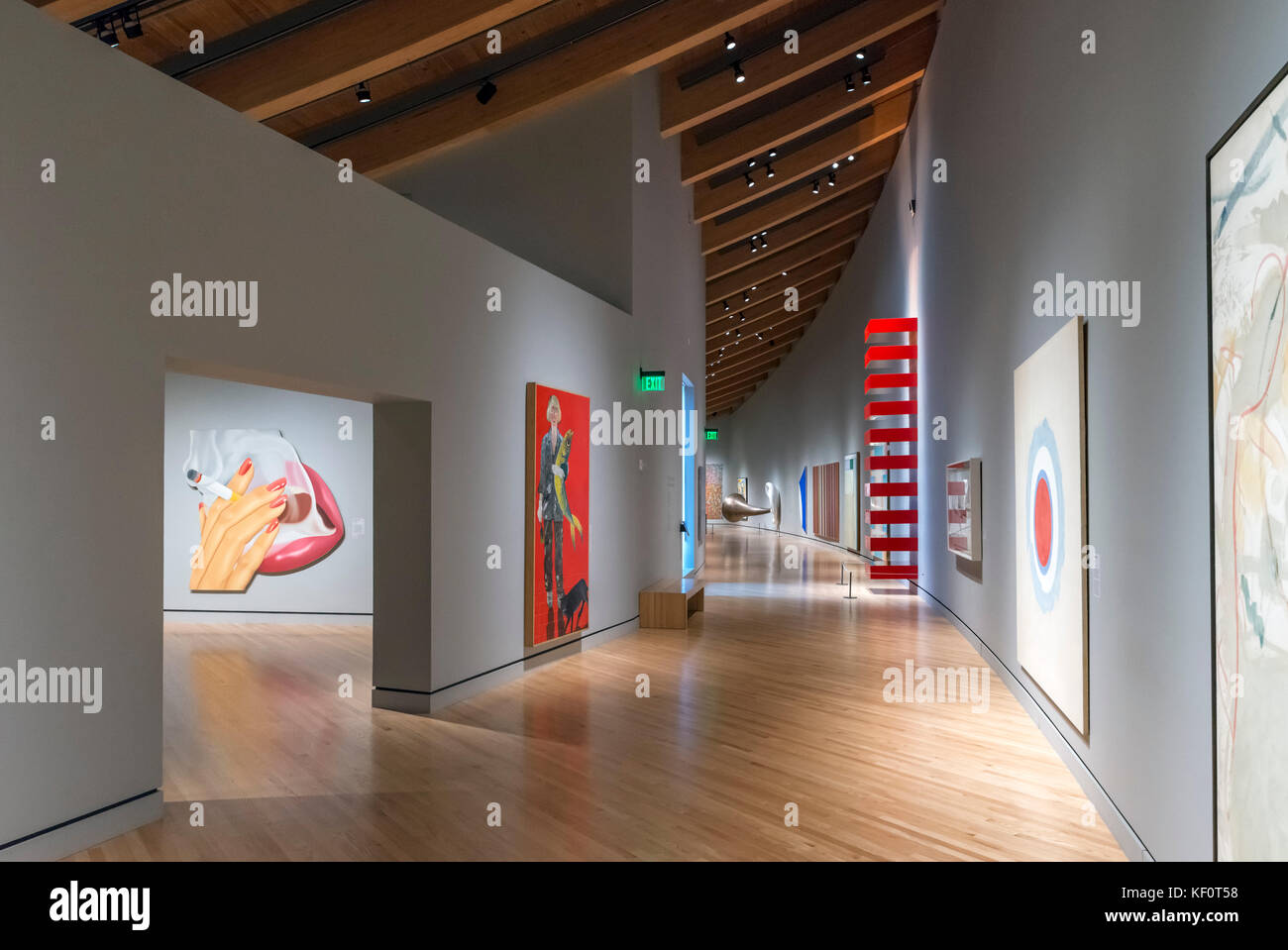 Intérieur de la Crystal Bridges Museum of American Art, Bentonville, Arkansas, États-Unis Banque D'Images