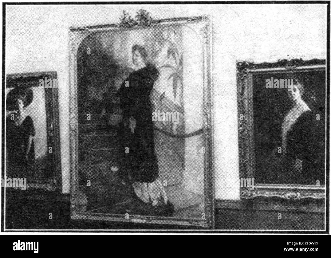 Mooi Limbourg Vol 019 no 022 (p 9) mauvais 4 levensgroote portretten Enkele Banque D'Images