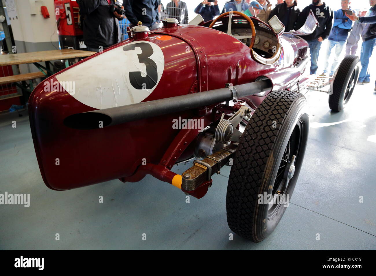 Un Grand Prix classique Alfa Romeo P3 Tipo B au circuit d'Estoril au Portugal en 2017 Banque D'Images