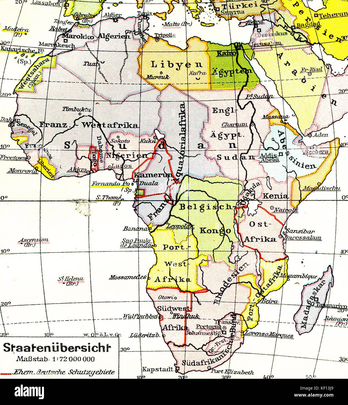 Cette carte donne un aperçu des régions de Saxe et d'Afrique, détaillant les frontières politiques et les divisions territoriales. C'est une représentation géographique historique des deux régions. Banque D'Images