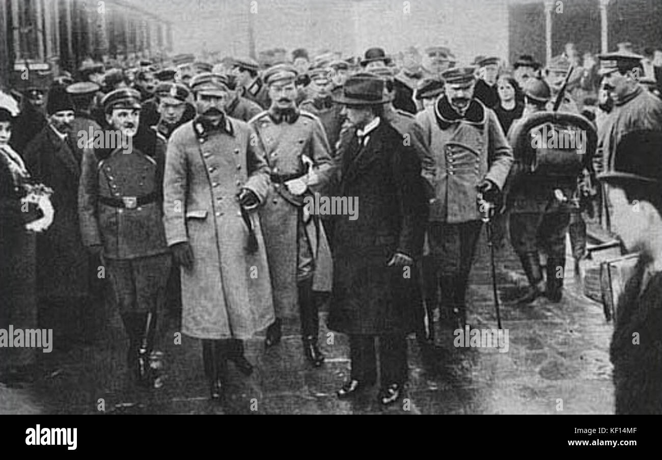 Jozef Pilsudski 12.12.1916 Banque D'Images