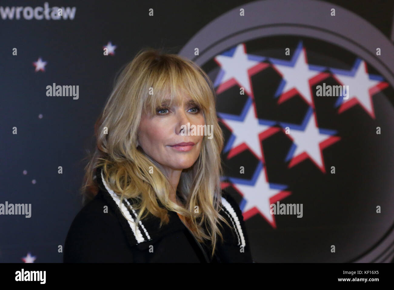 Cinéma New Horizons, Wroclaw, Pologne. 24 octobre 2017. Rosanna Arquette pendant 8 ans. Festival du film américain à Wroclaw, Pologne. © Piotr Zajac/Alamy Live News Banque D'Images