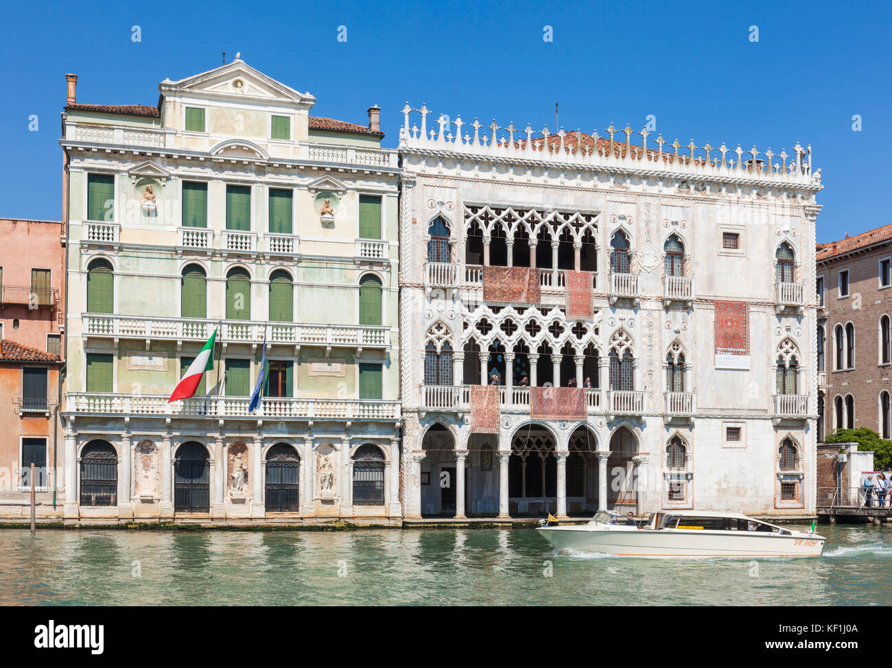 Venise Italie Venise Ca' d'Oro ou le Palazzo Santa Sofia accueil de la Galerie Franchetti de l'art de la Renaissance Grand canal Venise Italie Europe de l'UE Banque D'Images